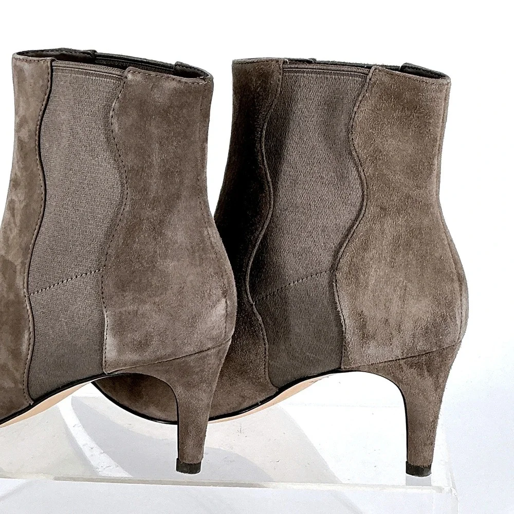 Cole Haan Grand 360 Womens Size 6 B Taupe‎ Suede Kitten Heel Ankle Boots